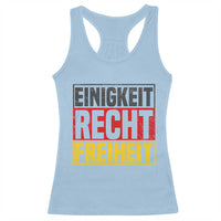 Proud Germany Racerback Tank Top Einigkeit Recht Freiheit German Flag - Wonder Print Shop