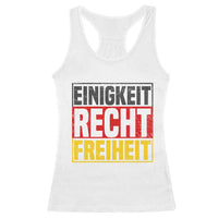 Proud Germany Racerback Tank Top Einigkeit Recht Freiheit German Flag - Wonder Print Shop