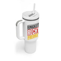 Proud Germany Tumbler With Handle Einigkeit Recht Freiheit German Flag - Wonder Print Shop