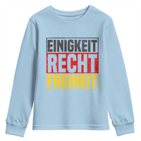 Proud Germany Youth Sweatshirt Einigkeit Recht Freiheit German Flag - Wonder Print Shop