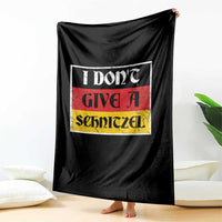 German Beer Drinking Throw Blanket I Don't Give A Schnitzel Oktoberfest - Wonder Print Shop