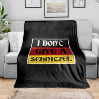 German Beer Drinking Throw Blanket I Don't Give A Schnitzel Oktoberfest - Wonder Print Shop