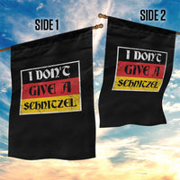 German Beer Drinking Garden Flag I Don't Give A Schnitzel Oktoberfest - Wonder Print Shop