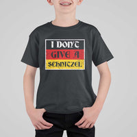 German Beer Drinking T Shirt For Kid I Don't Give A Schnitzel Oktoberfest - Wonder Print Shop
