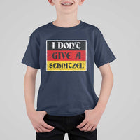 German Beer Drinking T Shirt For Kid I Don't Give A Schnitzel Oktoberfest - Wonder Print Shop