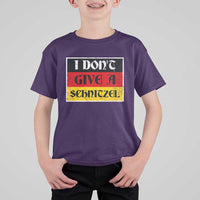 German Beer Drinking T Shirt For Kid I Don't Give A Schnitzel Oktoberfest - Wonder Print Shop