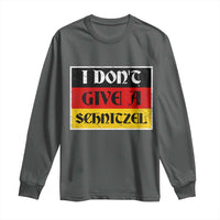 German Beer Drinking Long Sleeve Shirt I Don't Give A Schnitzel Oktoberfest - Wonder Print Shop