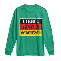 German Beer Drinking Long Sleeve Shirt I Don't Give A Schnitzel Oktoberfest - Wonder Print Shop
