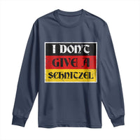 German Beer Drinking Long Sleeve Shirt I Don't Give A Schnitzel Oktoberfest - Wonder Print Shop