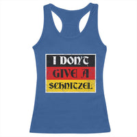German Beer Drinking Racerback Tank Top I Don't Give A Schnitzel Oktoberfest - Wonder Print Shop
