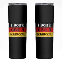 German Beer Drinking Skinny Tumbler I Don't Give A Schnitzel Oktoberfest - Wonder Print Shop