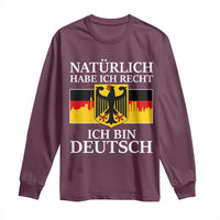 Proud Germany Long Sleeve Shirt Naturlich Habe Ich Recht Ich Bin Deutsch - Wonder Print Shop