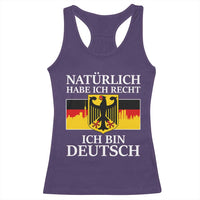 Proud Germany Racerback Tank Top Naturlich Habe Ich Recht Ich Bin Deutsch - Wonder Print Shop