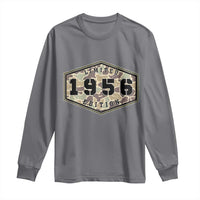 70th Birthday Hunting Long Sleeve Shirt 1956 Limited Edition Vintage Camouflage Gifts For Turning 70
