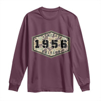 70th Birthday Hunting Long Sleeve Shirt 1956 Limited Edition Vintage Camouflage Gifts For Turning 70