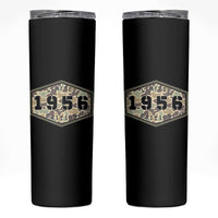 70th Birthday Hunting Skinny Tumbler 1956 Limited Edition Vintage Camouflage Gifts For Turning 70