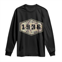 90th Birthday Hunting Long Sleeve Shirt 1936 Limited Edition Vintage Camouflage Gifts For Turning 90