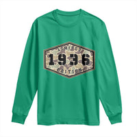 90th Birthday Hunting Long Sleeve Shirt 1936 Limited Edition Vintage Camouflage Gifts For Turning 90