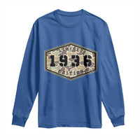 90th Birthday Hunting Long Sleeve Shirt 1936 Limited Edition Vintage Camouflage Gifts For Turning 90