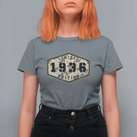 90th Birthday Hunting T Shirt For Women 1936 Limited Edition Vintage Camouflage Gifts For Turning 90
