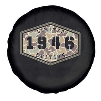 80th Birthday Hunting Spare Tire Cover 1946 Limited Edition Vintage Camouflage Gifts For Turning 80