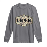 80th Birthday Hunting Long Sleeve Shirt 1946 Limited Edition Vintage Camouflage Gifts For Turning 80