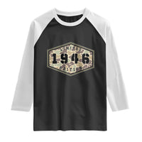 80th Birthday Hunting Raglan Shirt 1946 Limited Edition Vintage Camouflage Gifts For Turning 80