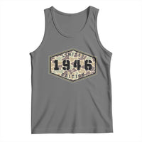 80th Birthday Hunting Tank Top 1946 Limited Edition Vintage Camouflage Gifts For Turning 80