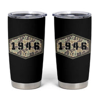 80th Birthday Hunting Tumbler Cup 1946 Limited Edition Vintage Camouflage Gifts For Turning 80