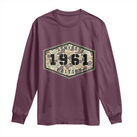 65th Birthday Hunting Long Sleeve Shirt 1961 Limited Edition Vintage Camouflage Gifts For Turning 65