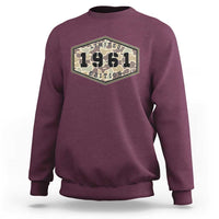65th Birthday Hunting Sweatshirt 1961 Limited Edition Vintage Camouflage Gifts For Turning 65