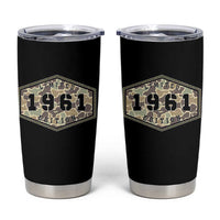 65th Birthday Hunting Tumbler Cup 1961 Limited Edition Vintage Camouflage Gifts For Turning 65