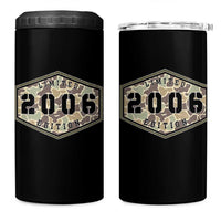 20th Birthday Hunting 4 in 1 Can Cooler Tumbler 2006 Limited Edition Vintage Camouflage Gifts For Turning 20