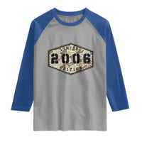 20th Birthday Hunting Raglan Shirt 2006 Limited Edition Vintage Camouflage Gifts For Turning 20