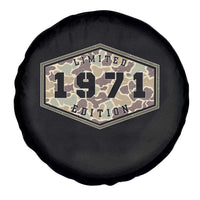55th Birthday Hunting Spare Tire Cover 1971 Limited Edition Vintage Camouflage Gifts For Turning 55
