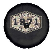 55th Birthday Hunting Spare Tire Cover 1971 Limited Edition Vintage Camouflage Gifts For Turning 55
