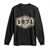 55th Birthday Hunting Long Sleeve Shirt 1971 Limited Edition Vintage Camouflage Gifts For Turning 55
