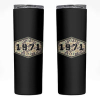 55th Birthday Hunting Skinny Tumbler 1971 Limited Edition Vintage Camouflage Gifts For Turning 55