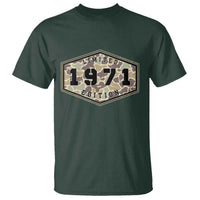 55th Birthday Hunting T Shirt 1971 Limited Edition Vintage Camouflage Gifts For Turning 55