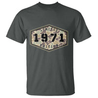 55th Birthday Hunting T Shirt 1971 Limited Edition Vintage Camouflage Gifts For Turning 55
