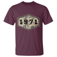 55th Birthday Hunting T Shirt 1971 Limited Edition Vintage Camouflage Gifts For Turning 55