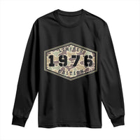 50th Birthday Hunting Long Sleeve Shirt 1976 Limited Edition Vintage Camouflage Gifts For Turning 50