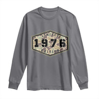 50th Birthday Hunting Long Sleeve Shirt 1976 Limited Edition Vintage Camouflage Gifts For Turning 50