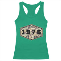 50th Birthday Hunting Racerback Tank Top 1976 Limited Edition Vintage Camouflage Gifts For Turning 50