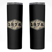 50th Birthday Hunting Skinny Tumbler 1976 Limited Edition Vintage Camouflage Gifts For Turning 50