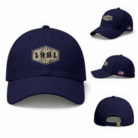 45th Birthday Hunting Baseball Cap 1981 Limited Edition Vintage Camouflage Gifts For Turning 45