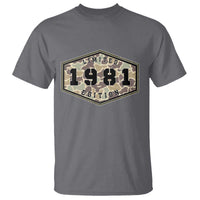 45th Birthday Hunting T Shirt 1981 Limited Edition Vintage Camouflage Gifts For Turning 45