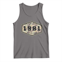 45th Birthday Hunting Tank Top 1981 Limited Edition Vintage Camouflage Gifts For Turning 45