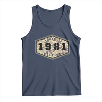 45th Birthday Hunting Tank Top 1981 Limited Edition Vintage Camouflage Gifts For Turning 45