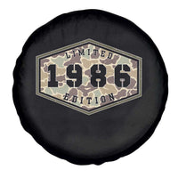 40th Birthday Hunting Spare Tire Cover 1986 Limited Edition Vintage Camouflage Gifts For Turning 40